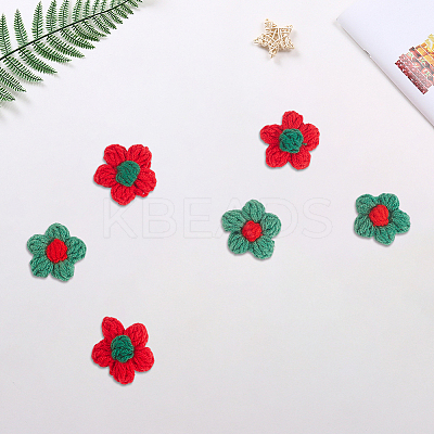 30Pcs 2 Colors Combed Cotton Ornament Accessories AJEW-CP0009-40-1