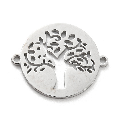 Tarnish Resistant 304 Stainless Steel Hollow Connector Charms STAS-P332-04P-1