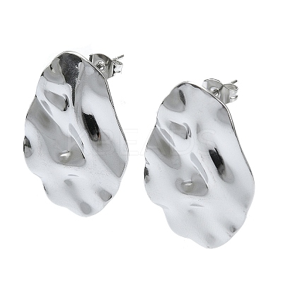 Tarnish Resistant 201 Stainless Steel Stud Earrings EJEW-K270-13P-1