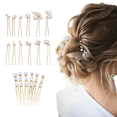 2 Sets 2 Styles Iron Hair Forks for Women OHAR-ME0001-03-1