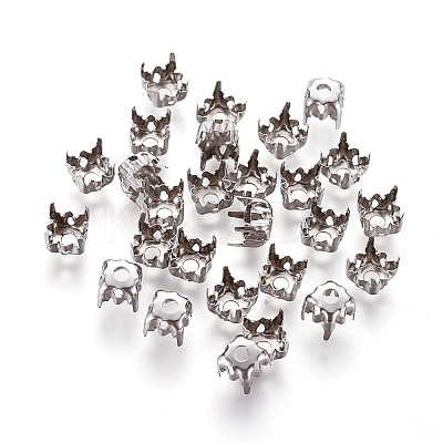 Non-Tarnish 201 Stainless Steel Sew on Prong Settings LS-STAS-L229-06P-1