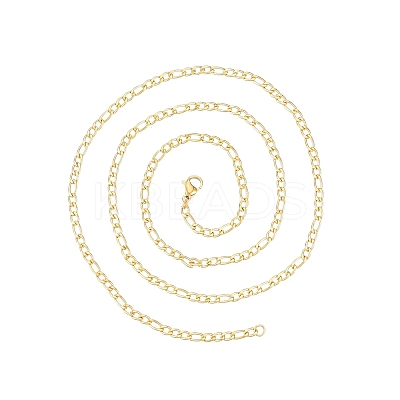 Men's 201 Stainless Steel Figaro Chains Necklace NJEW-N050-A08-3-60G-1