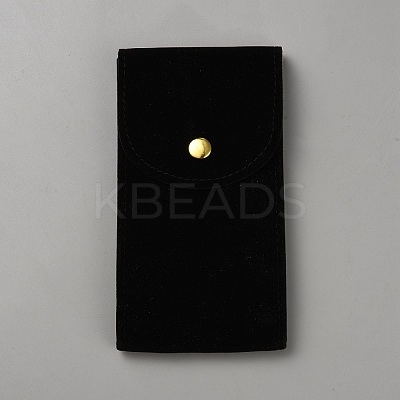 Rectangle Velvet Single Watch Storage Bag ABAG-WH0038-63B-1