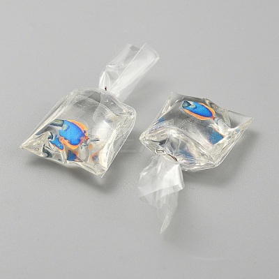 Transparent Resin Big Pendants LS-RESI-TAC0024-01E-1