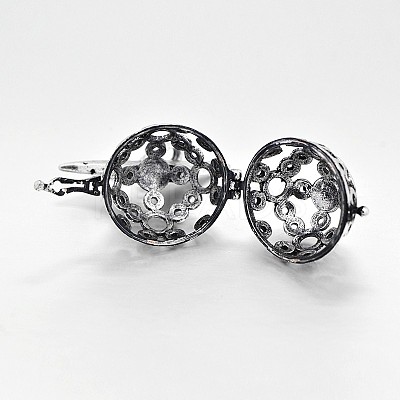Brass Hollow Cage Pendants LS-KK-J189-08AS-1