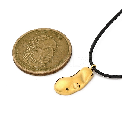 Ion Plating(IP) 304 Stainless Steel Pendant Necklace NJEW-K255-25G-1