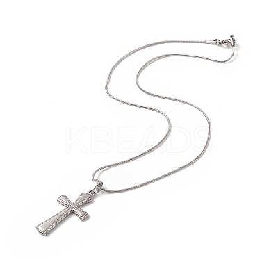 Non-Tarnish 304 Stainless Steel Snake Chain Necklaces NJEW-JN04190-1
