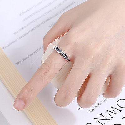 Musical Note 925 Sterling Silver Adjustable Rings FS-WG761CA-01-1