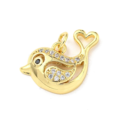 Brass Micro Pave Cubic Zirconia Pendants FIND-Z023-02D-1