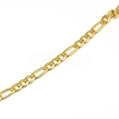 304 Stainless Steel Figaro Chain Necklace Making STAS-A028-N021-1