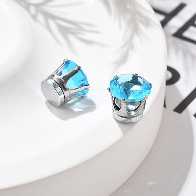 Cubic Zirconia Clip-on Earrings EJEW-L100-01P-01-1