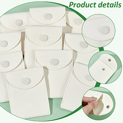 Rectangle Velvet Jewelry Package Bags LS-ABAG-WH0035-055B-03-1