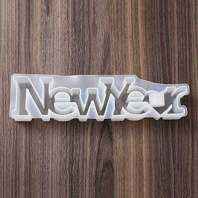 Word NEW YEAR DIY Candle Holder Silicone Molds SIL-F008-02B-1