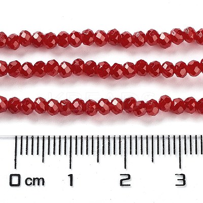 Baking Paint Imitation Jade Glass Bead Strands DGLA-A034-J2MM-A29-1