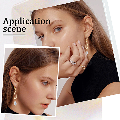 100Pcs 304 Stainless Steel Leverback Earring Findings STAS-BBC0002-68-1