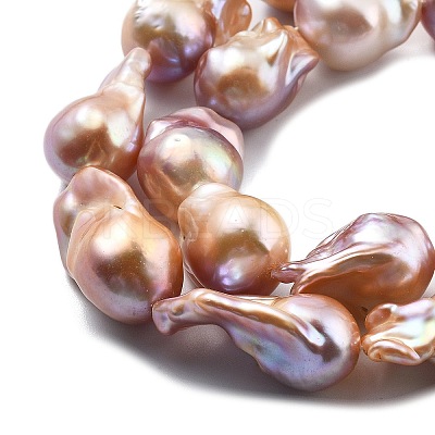 Natural Nucleated Pearl Beads Strands PEAR-B004-15C-04D-1