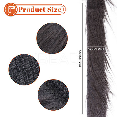 Artificial Wool Gnome Beard Costume Beard OCOR-WH0082-273B-1