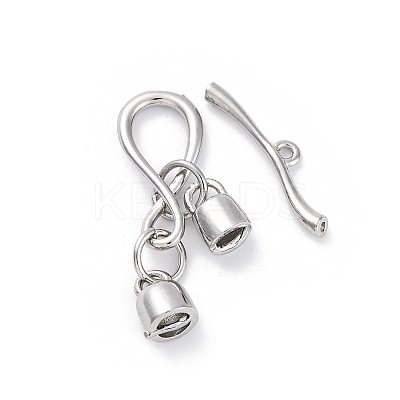 Brass Toggle Clasps KK-Z084-13P-1