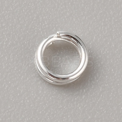925 Sterling Silver Split Rings STER-WH0011-28S-03-1