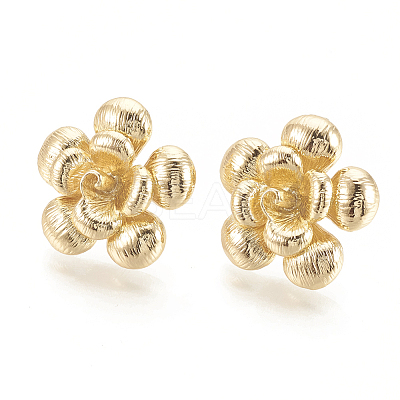 Brass Stud Earrings Findings X-KK-S345-198-1