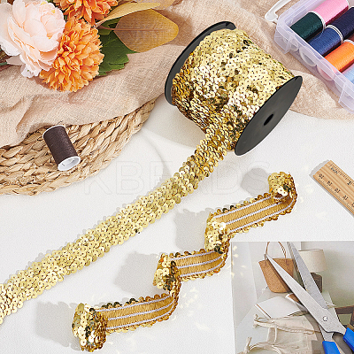 Plastic Paillette Elastic Beads PVC-OC0001-01I-1
