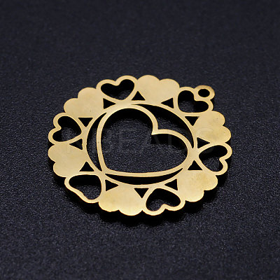 201 Stainless Steel Pendants STAS-Q201-JN343-2-1