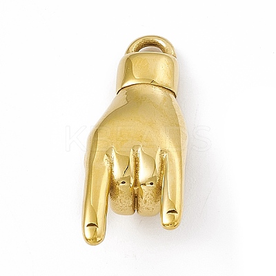 Ion Plating(IP) 304 Stainless Steel Manual Polishing Pendants STAS-D245-02G-1