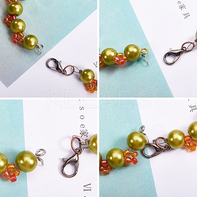 Alloy Lobster Claw Clasps and Iron Jump Rings FIND-X0007-1
