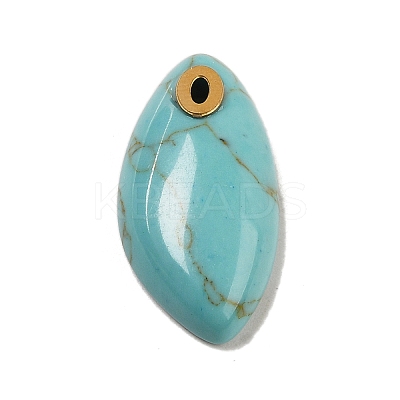 Synthetic Turquoise Pendants G-K355-01G-03-1