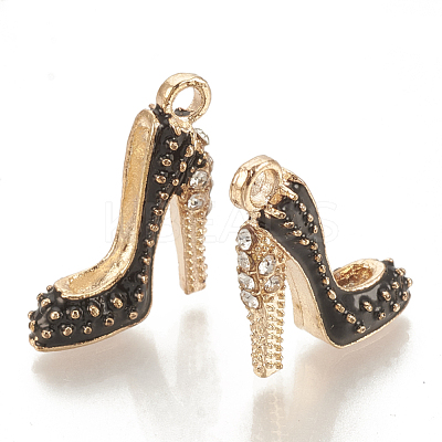 Alloy Enamel Stilettos Pendants ENAM-S115-042A-1