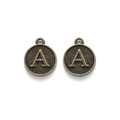 Alloy Pendant Cabochon Settings For Enamel PALLOY-YW0001-10AB-1