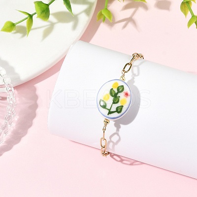 304 Stainless Steel Paperclip Chains Bracelets for Women BJEW-JB14191-1
