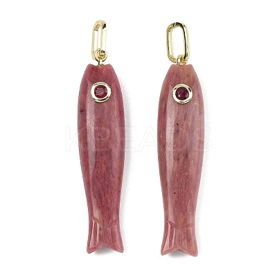 Natural Rhodonite Carved Pendants GG-CBA8D06-01G-06-1