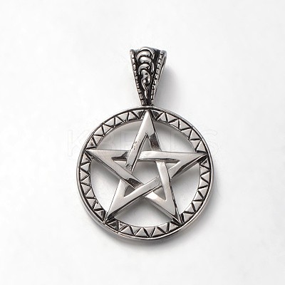 Trendy 304 Stainless Steel Pendants STAS-M036-03AS-1
