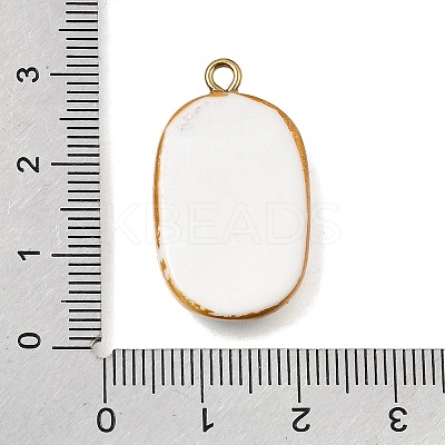 Fruit & Floral & Animals Printed Handmade Porcelain Pendants STAS-Z207-01G-01-1