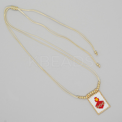 Bohemian Style Handwoven Crown Tag Pendant Necklaces for Men and Women PB4065-1-1