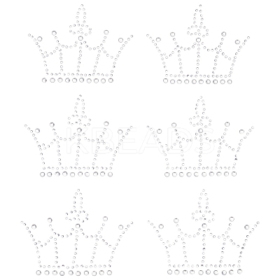 Crown Resin Hotfix Rhinestone DIY-WH0661-26B-1