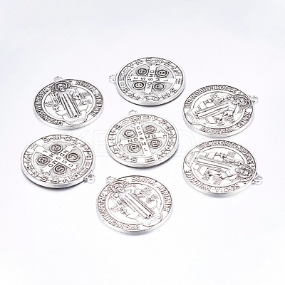 Tibetan Style Alloy Big Pendants TIBEP-A17171-AS-FF-1