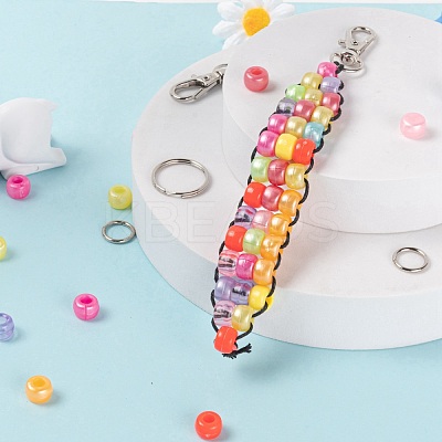 1 Box 13 Colors 325Pcs Plastic Barrel Beads DIY-LS0003-02-1