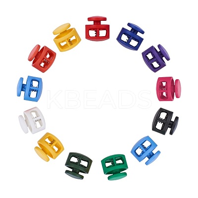 Plastic Spring Cord Locks FIND-WH0039-01-M-1
