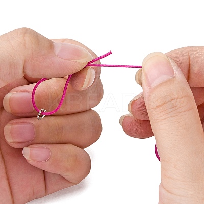 Elastic Cord Bracelet Making X-AJEW-JB00008-07-1