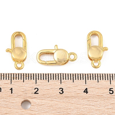 SHEGRACE Brass Lobster Claw Clasps XGR0014G-50G-1
