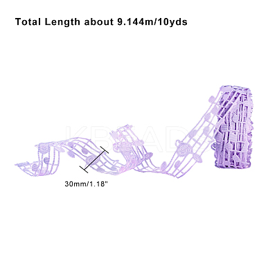Hollow Lace Embossing Ribbon OCOR-WH0046-02A-1
