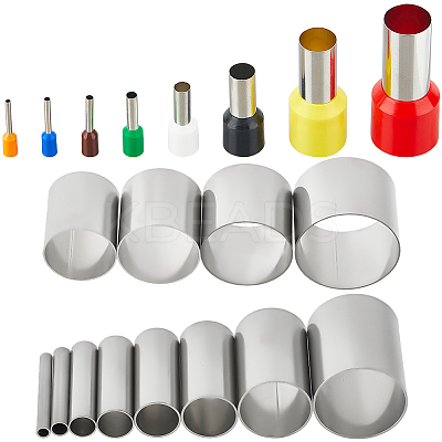 Plastic & Stainless Steel Clay Round Hole Cutter TOOL-CP0001-51-1