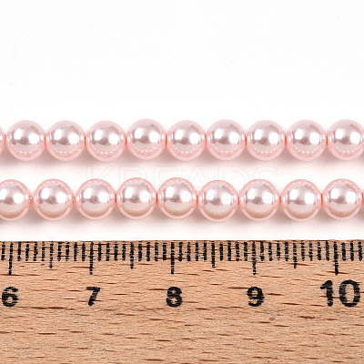 Baking Paint Pearlized Glass Pearl Bead Strands HY-N002-5mm-A10-1