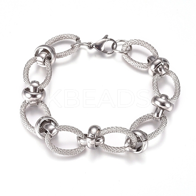 Tarnish Resistant 304 Stainless Steel Chain Bracelets BJEW-L661-05P-1