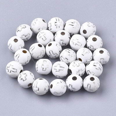 Plating Acrylic Beads PACR-Q113-10N-1