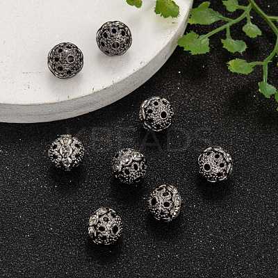 Brass Rhinestone Beads RB-H041-12-1