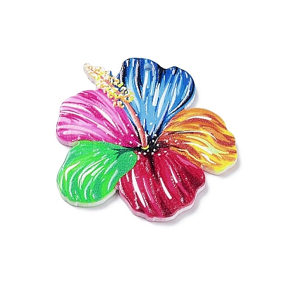 Double-sided Printed Opaque Acrylic Pendants MACR-F075-02C-1