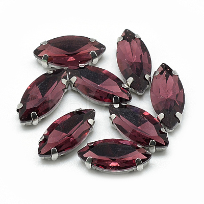 Sew on Rhinestone RGLA-T034-6x12mm-18-1